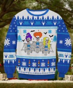 Bud Light Hocus Pocus Skull Ugly Sweater