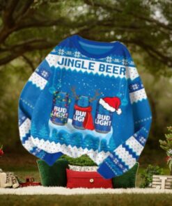 Bud Light Jingle Beer Ice Snow Ugly Sweater