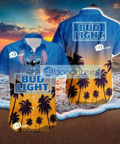 Bud Light Stitch Tropical Hawaiian Shirt Gift For Men And Women