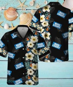 Bud Light Tropical Floral Hawaiian Shirt