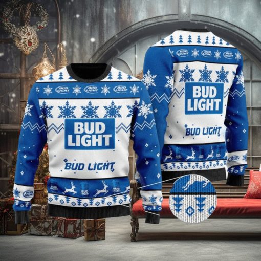 Bud Light Ugly Sweater, Christmas Gift Apparel, Merry Ugly Christmas Sweater
