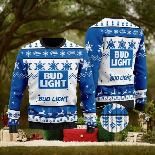 Bud Light Ugly Sweater, Christmas Gift Apparel, Merry Ugly Christmas Sweater