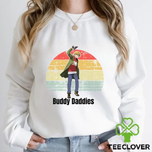 Buddy Daddies Distressed Anime Art Unisex T Shirt