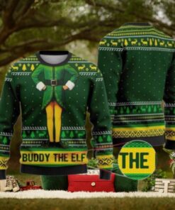 Buddy The Elf Christmas Ugly Sweater, Xmas Classic Movie 90s Sweater