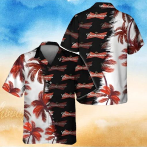 Budweiser Beer Hawaiian Shirt Palm Trees Beach Lovers Gift