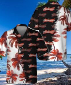 Budweiser Beer Hawaiian Shirt Palm Trees Beach Lovers Gift