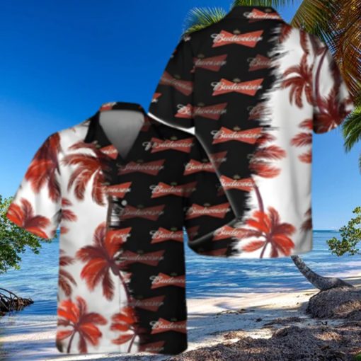 Budweiser Beer Hawaiian Shirt Palm Trees Beach Lovers Gift