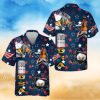 Budweiser Beer Hawaiian Shirt USA Flag Eagle Independence Day 4th Of July