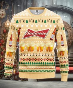 Budweiser Beer Ugly Christmas Sweater Amazing Gift Men And Women Christmas Gift