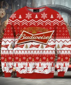 Budweiser Brand Cans Beers 3D Printed Christmas Sweater