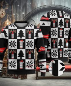 Budweiser Funny Beer Christmas Sweater Black Gift For Men And Women