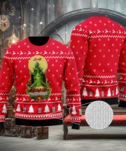 Budweiser Grinch Snow Ugly Christmas Sweater, Ugly Sweater Apparel