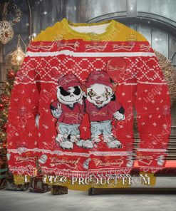 Budweiser Jack Skellington Pennywise Ugly Christmas Sweater