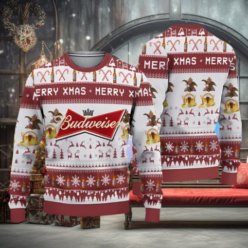 Budweiser Merry Xmas Ugly Christmas Sweater