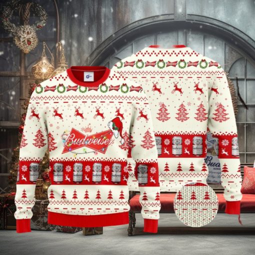 Budweiser Santa Hat Christmas Ugly Christmas Sweater, Ugly Sweater Appare