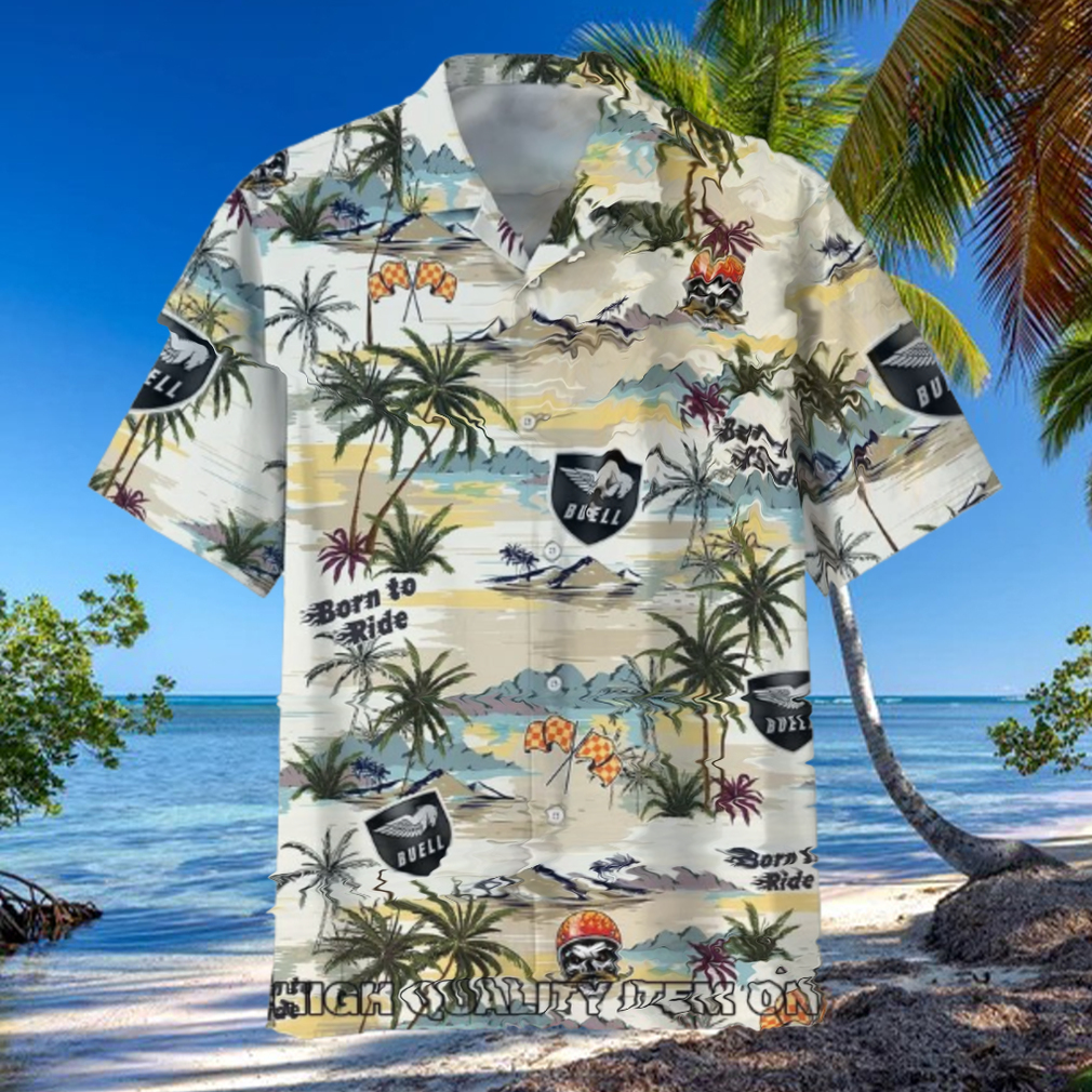 Buell Motorcycle Tropical Island Unisex Hawaiian Shirt Buell Motorcycle Tropical Island Unisex Hawaiian Shirt