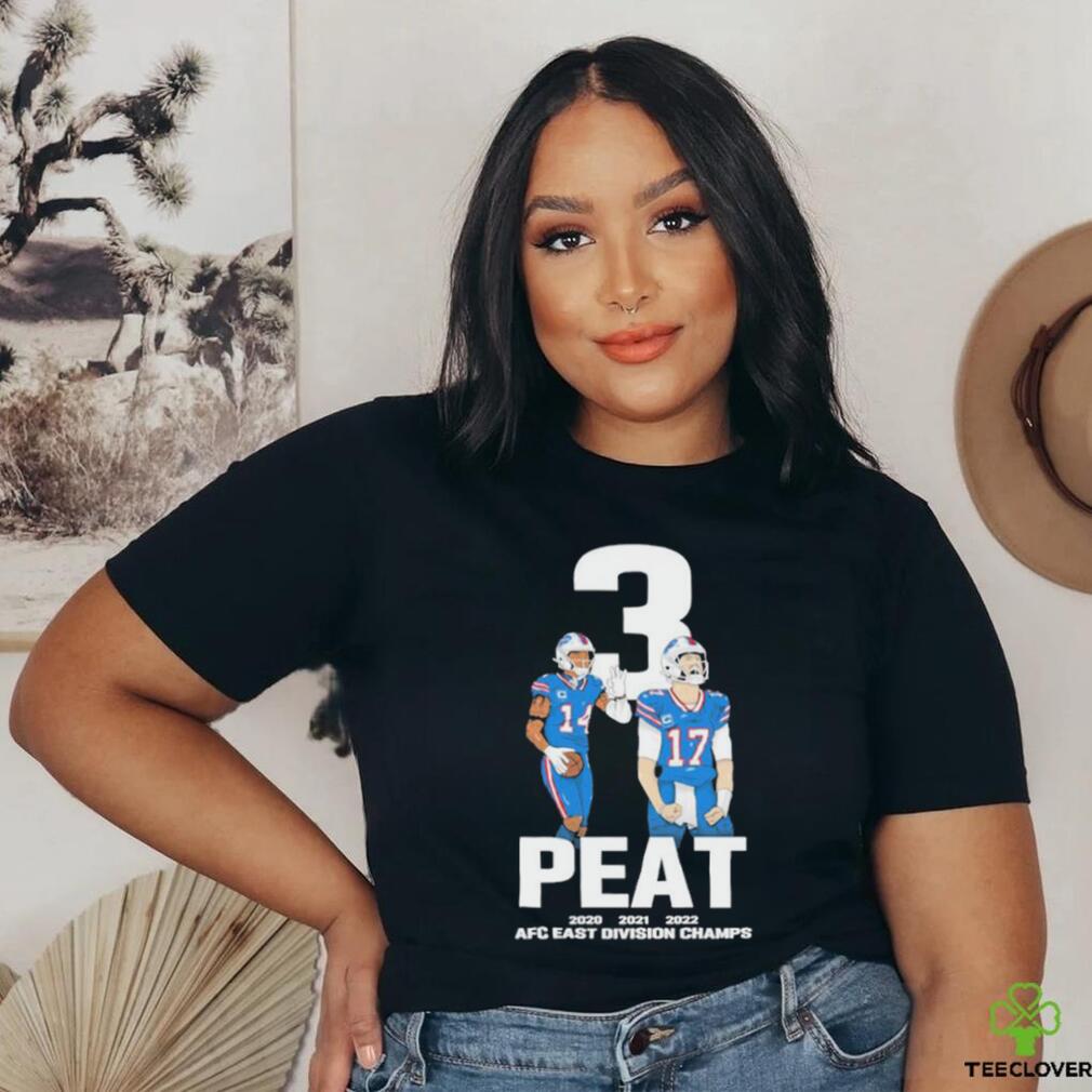 Buffalo Bill 3 Peat 2020 2021 2022 afc east division champs shirt Buffalo Bill 3 Peat 2020 2021 2022 afc east division champs shirt