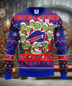 Buffalo Bills 12 Grinch Xmas Day Christmas Ugly Sweater