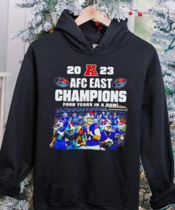 Buffalo Bills 2023 AFC East champions four years in a row hoodie, sweater, longsleeve, shirt v-neck, t-shirt