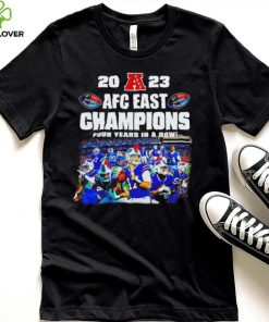 Buffalo Bills 2023 AFC East champions four years in a row hoodie, sweater, longsleeve, shirt v-neck, t-shirt