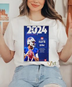 Buffalo Bills 2024 Season Schedule Poster Shirt