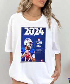Buffalo Bills 2024 Season Schedule Poster Shirt
