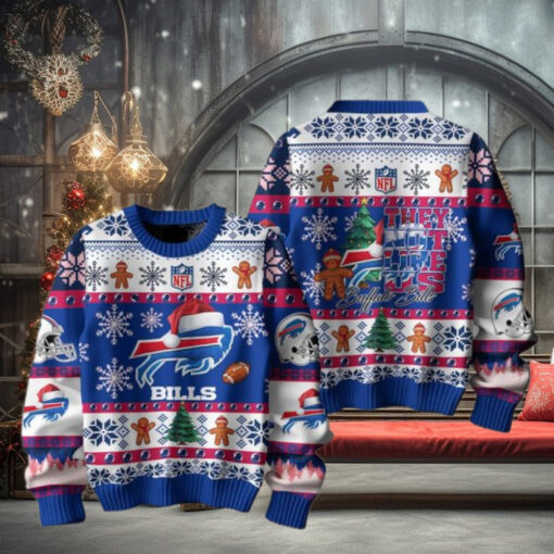 Buffalo Bills 2024 They Not Like Us Bills Christmas Ugly Sweater