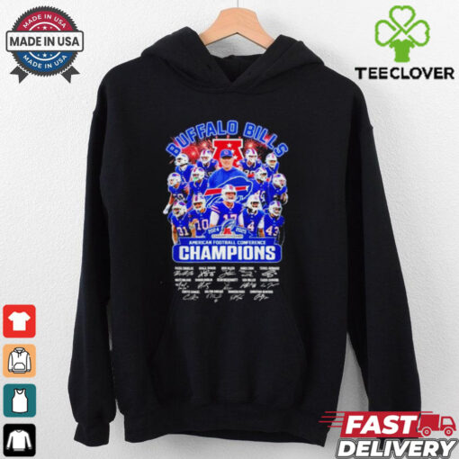 Buffalo Bills 2024 – 2025 AFC Champions signatures shirt