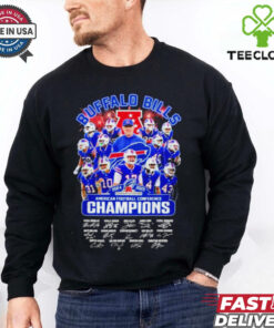 Buffalo Bills 2024 – 2025 AFC Champions signatures shirt