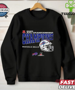Buffalo Bills 2025 AFC Championship Conference Champions Vintage Style With Helmet Unisex T Shirt