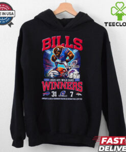 Buffalo Bills 2025 AFC Wild Card Winner Beat Denver Broncos 31 7 Mascot Shirt