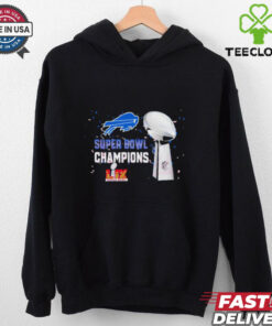 Buffalo Bills 2025 Super Bowl LIX Champions NFL Trophy Graphic Shirt