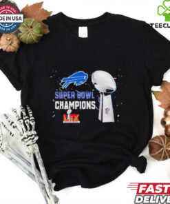 Buffalo Bills 2025 Super Bowl LIX Champions NFL Trophy Graphic Shirt