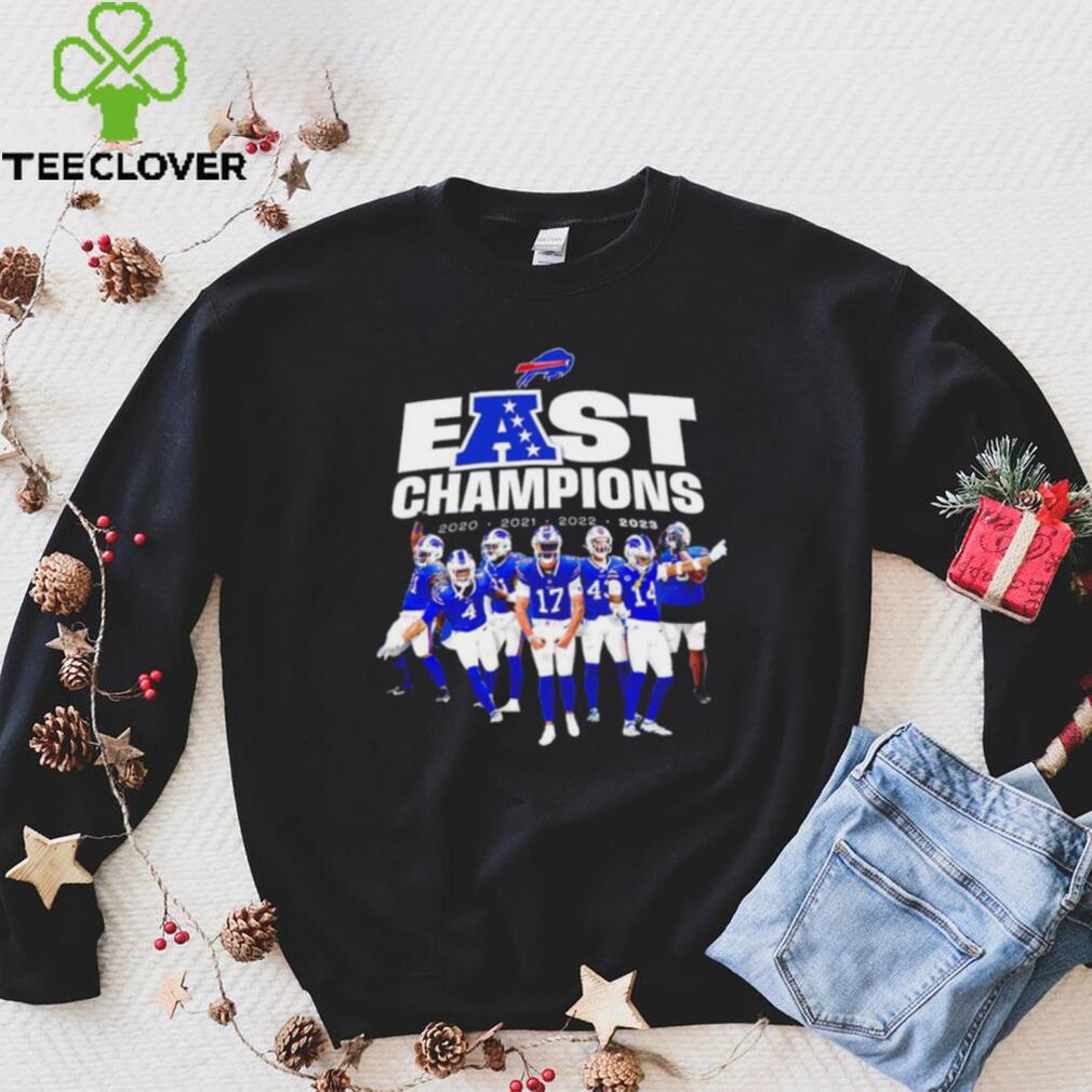 Buffalo Bills 4x AFC East champions 2020 2021 2022 2023 shirt