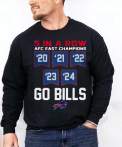 Buffalo Bills 5 Straight AFC East Championship 5 In A Row T shirt