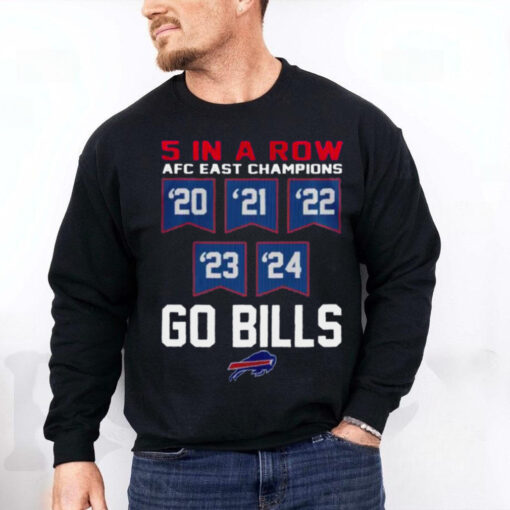 Buffalo Bills 5 Straight AFC East Championship 5 In A Row T shirt