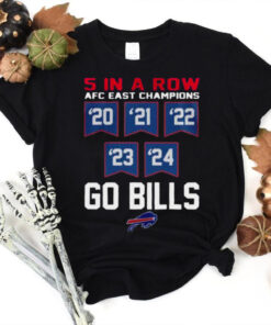 Buffalo Bills 5 Straight AFC East Championship 5 In A Row T shirt