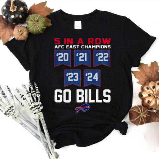 Buffalo Bills 5 Straight AFC East Championship 5 In A Row T shirt