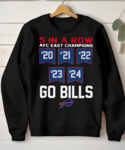 Buffalo Bills 5 Straight AFC East Championship 5 In A Row T shirt