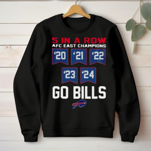 Buffalo Bills 5 Straight AFC East Championship 5 In A Row T shirt