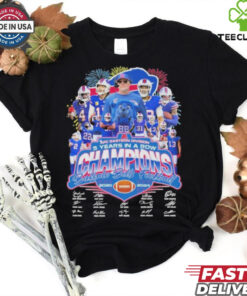 Buffalo Bills 5 Years In A Row AFC Champions Shirt
