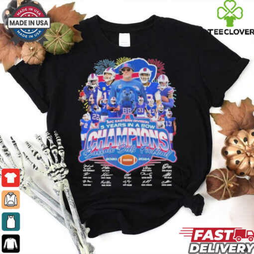 Buffalo Bills 5 Years In A Row AFC Champions Shirt
