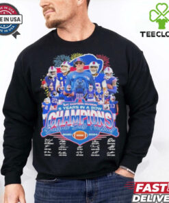 Buffalo Bills 5 Years In A Row AFC Champions Shirt
