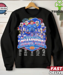 Buffalo Bills 5 Years In A Row AFC Champions Shirt