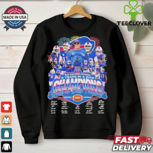 Buffalo Bills 5 Years In A Row AFC Champions Shirt