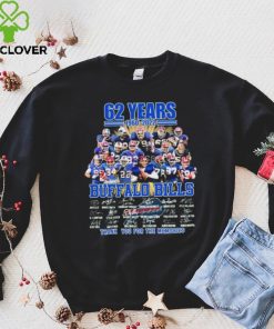 Buffalo Bills 62nd Anniversary 1960 2022 Signature Thank You For The Memories Shirt