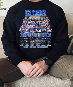 Buffalo Bills 62nd Anniversary 1960 2022 Signature Thank You For The Memories Shirt