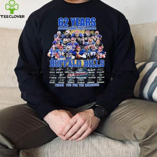 Buffalo Bills 62nd Anniversary 1960 2022 Signature Thank You For The Memories Shirt