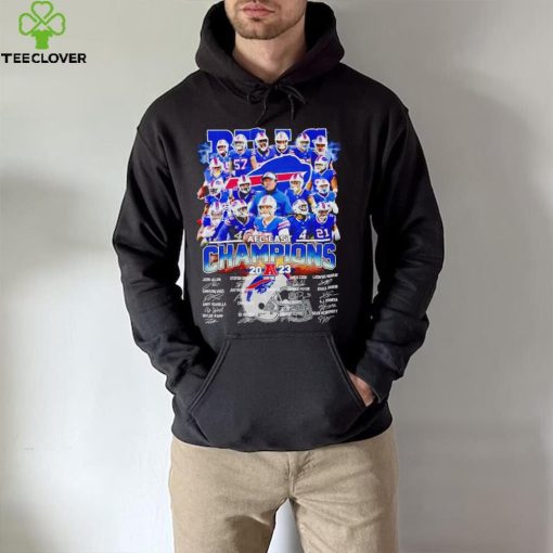 Buffalo Bills AFC East Champions 2023 Fan signatures hoodie, sweater, longsleeve, shirt v-neck, t-shirt