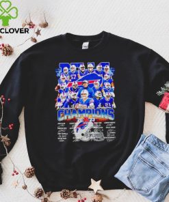 Buffalo Bills AFC East Champions 2023 Fan signatures hoodie, sweater, longsleeve, shirt v-neck, t-shirt